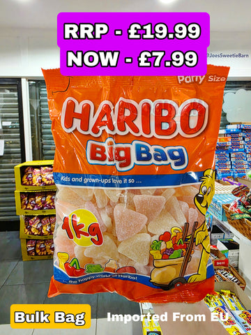1kg Haribo Grapefruit Mega Bag - Best Before 30/06/25