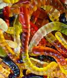 1kg Haribo Glow Worms Mega Bag - Best Before 30/06/25