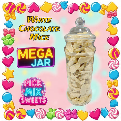 White Chocolate Mice Mega Jar 1.5kg