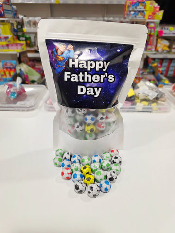 Happy Father's Day Chocolate Footballs 600g Bag