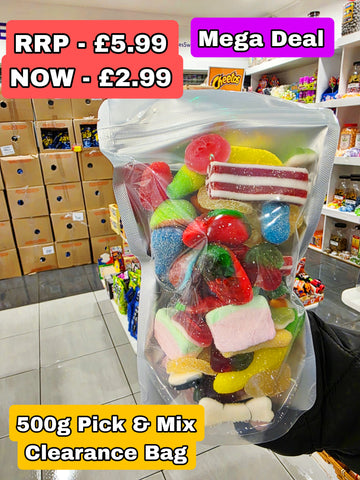 **CRAZY Deal** 500g Mystery Clearance Pick & Mix Bag