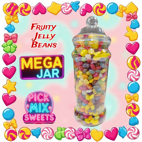 Fruity Jelly Beans Mega Jar 2.3kg