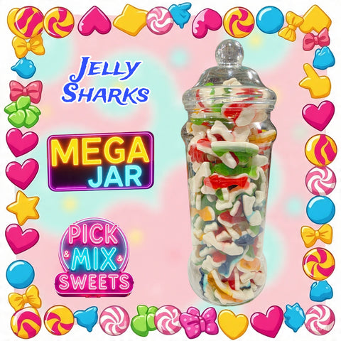Jelly Sharks Mega Jar 1.4kg