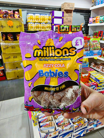 Millions Babies Fizzy Cola Babies 120g - Best Before 30/09/25