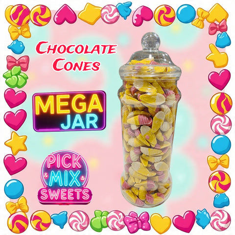 Chocolate Cones Mega Jar 1.6kg