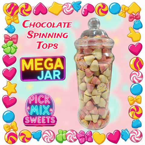 Chocolate Spinning Tops Mega Jar 1.8kg