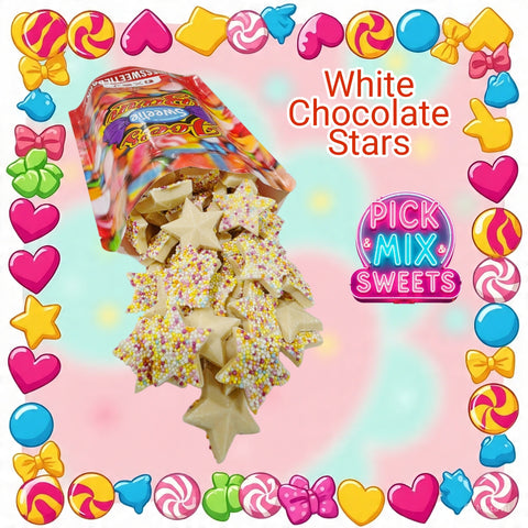 White Chocolate Stars 600g Bag